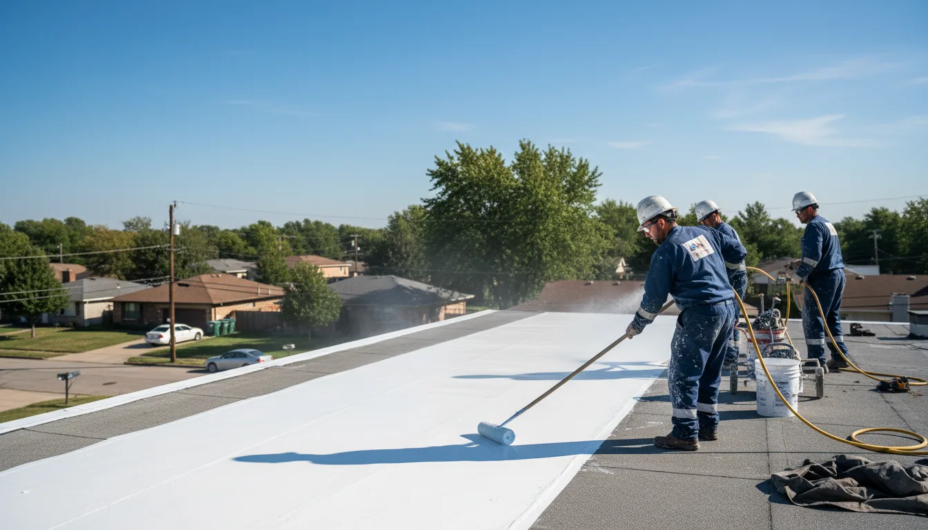 Commercial roof coating in Falkland, NC near me